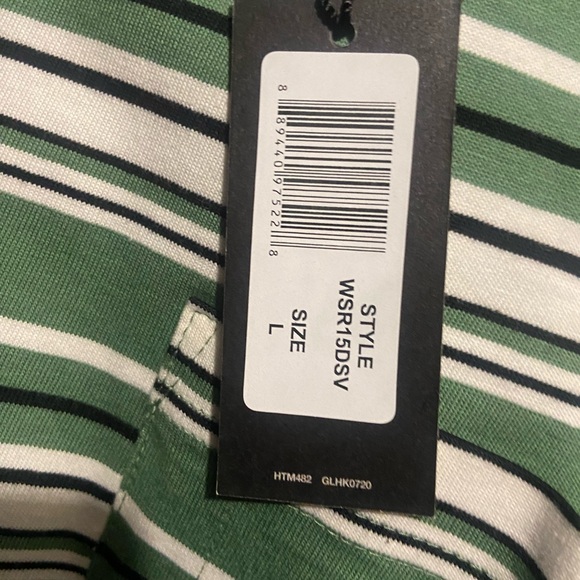 Dickies Striped T-shirt Green Striped L&M Pocket Spring Unisex - Picture 5 of 6